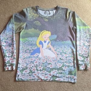 Disney Womens Long Sleeve Shirt - Blue and Green